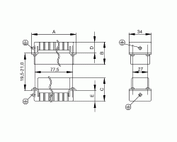 Вставка HDC HE 16 FT 17-32 (1745800000)