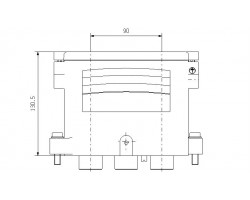 Промышленный разъем HDC HP550 KIT Y 1F240 (1332640000)