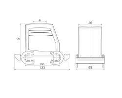 Корпус HDC 32A TOBO 1M32G (1788010000)