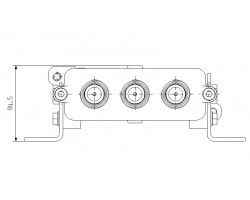 Промышленный разъем HDC HP550 KIT 3 FM 120 (1328070000)