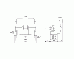 Корпус HDC 16A ADLU (1664940000)