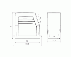 Корпус HDC 10A TSLU 1PG16G (1663810000)