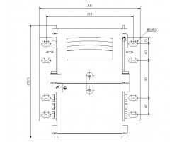 Промышленный разъем HDC HP550 KIT 3 FM 120 (1328070000)