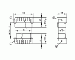 Вставка HDC HVE 3+2 MS (1651310000)