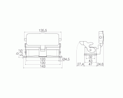 Корпус HDC 24B ADLU (1214300000)