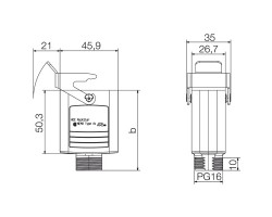 Корпус соединения HDC HQP KOLU 1PG16 (1003120000)