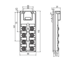 Скоба экрана SAI-8-B 5P M12 SL (1847560000)