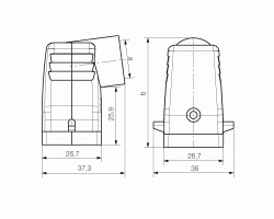 Корпус HDC 07A TWLU 1M20G (1788510000)