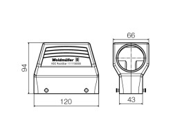 Корпус HDC 64D TSBU 1M50G (1111130000)