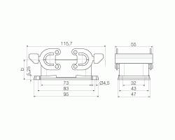 Корпус HDC 10B ABU (1205000000)