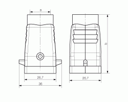 Корпус HDC 07A TOLU 1PG11G (1652380000)