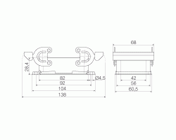 Корпус HDC 32A ABU (1665860000)